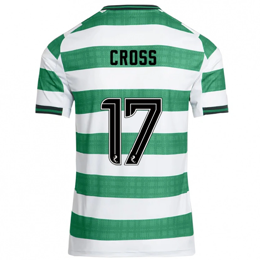 Danxen Kinderen Morgan Cross #17 Groen Wit Thuisshirt Thuistenue 2025/26 T-Shirt