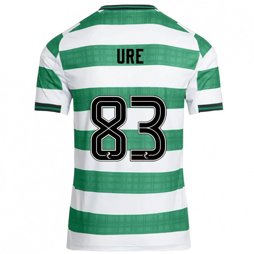 Danxen Kinderen Kyle Ure #83 Groen Wit Thuisshirt Thuistenue 2025/26 T-Shirt