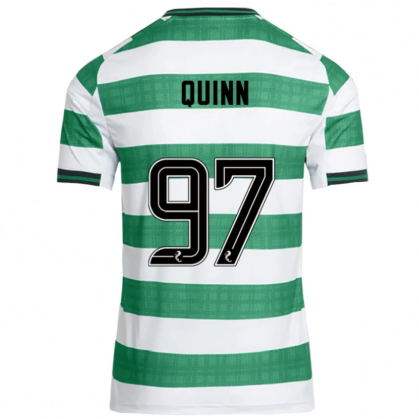 Danxen Kinderen Ben Quinn #97 Groen Wit Thuisshirt Thuistenue 2025/26 T-Shirt