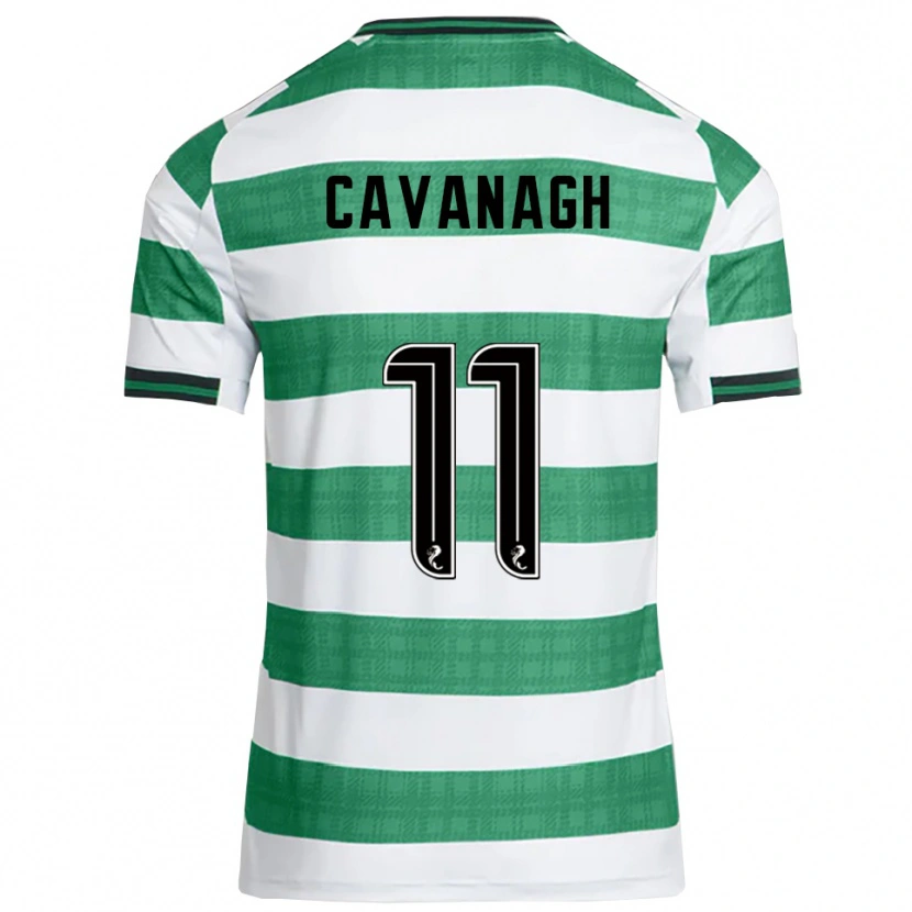Danxen Kinderen Colette Cavanagh #11 Groen Wit Thuisshirt Thuistenue 2025/26 T-Shirt