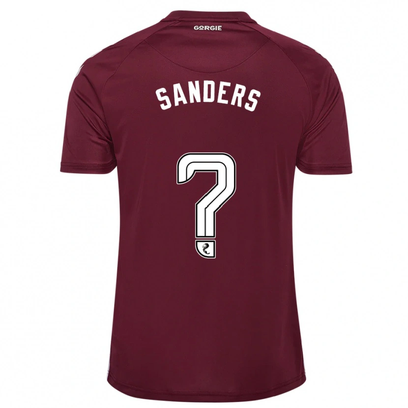 Danxen Kinderen Charlie Sanders #0 Bordeauxrood Wit Thuisshirt Thuistenue 2025/26 T-Shirt