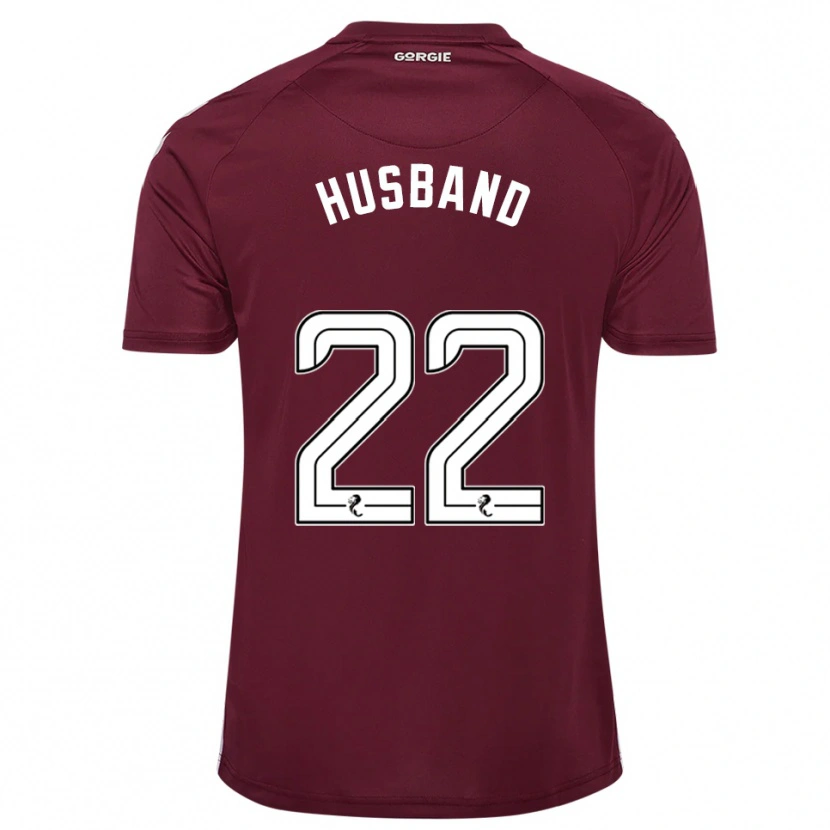 Danxen Kinderen Jessica Husband #22 Bordeauxrood Wit Thuisshirt Thuistenue 2025/26 T-Shirt