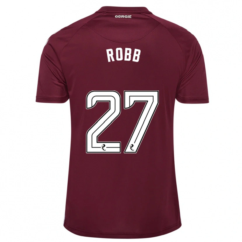 Danxen Kinderen Callen Robb #27 Bordeauxrood Wit Thuisshirt Thuistenue 2025/26 T-Shirt