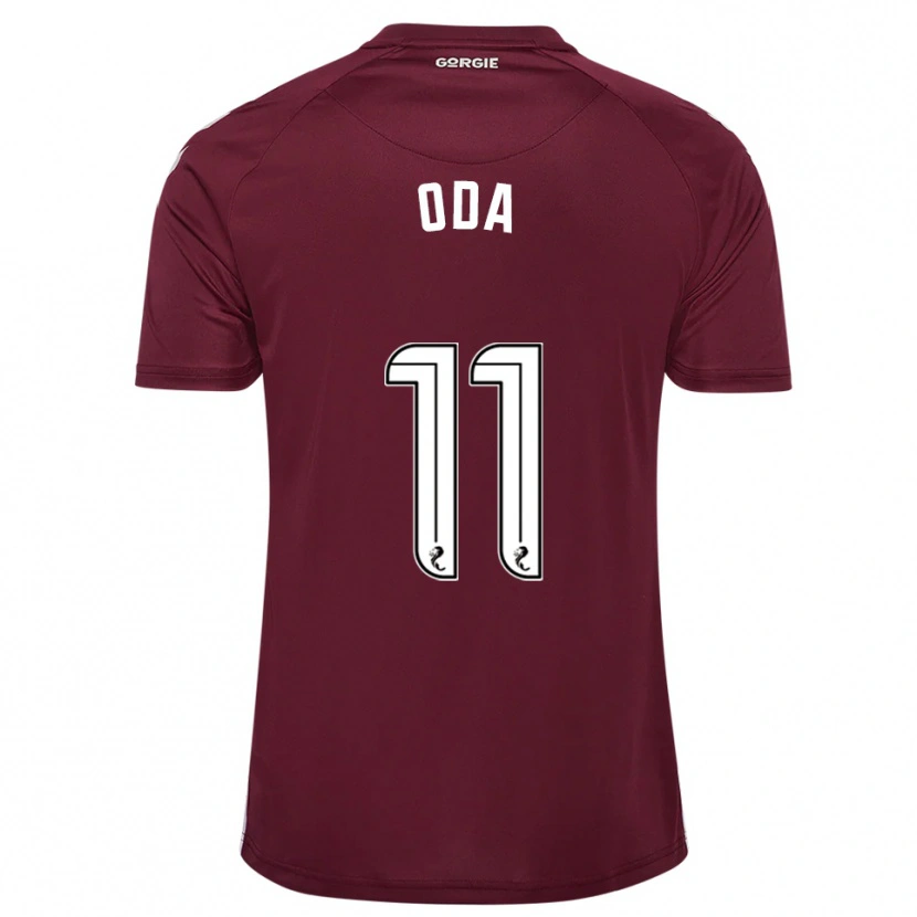 Danxen Kinderen Yutaro Oda #11 Bordeauxrood Wit Thuisshirt Thuistenue 2025/26 T-Shirt