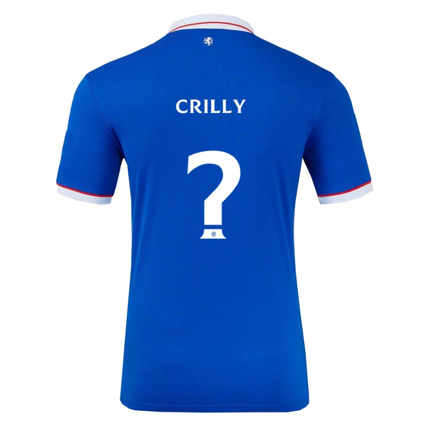 Danxen Kinderen Aiden Crilly #0 Blauw Wit Thuisshirt Thuistenue 2025/26 T-Shirt