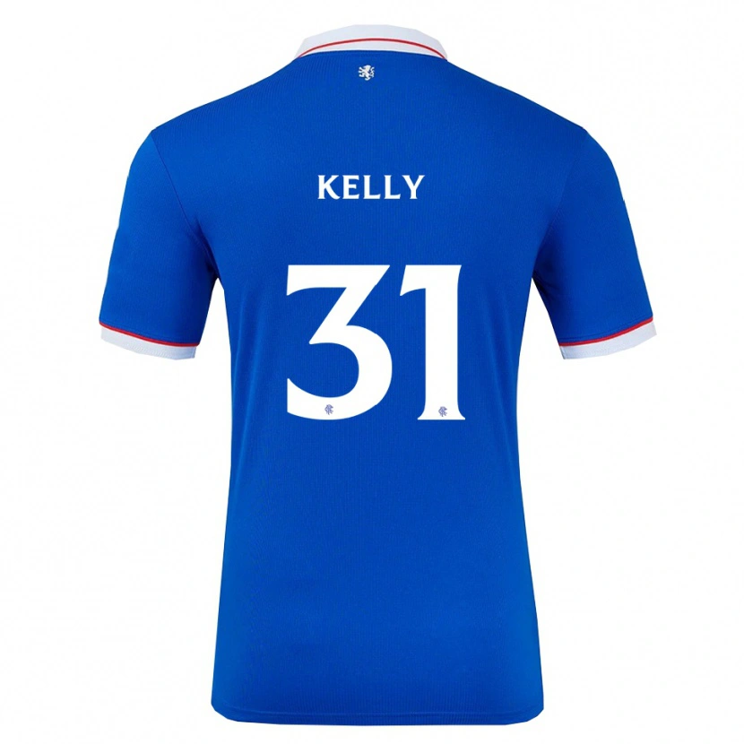 Danxen Kinderen Liam Kelly #31 Blauw Wit Thuisshirt Thuistenue 2025/26 T-Shirt