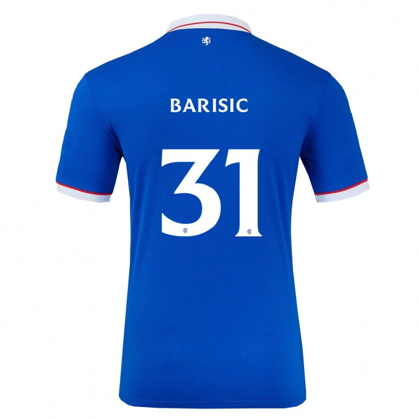 Danxen Kinderen Borna Barisic #31 Blauw Wit Thuisshirt Thuistenue 2025/26 T-Shirt