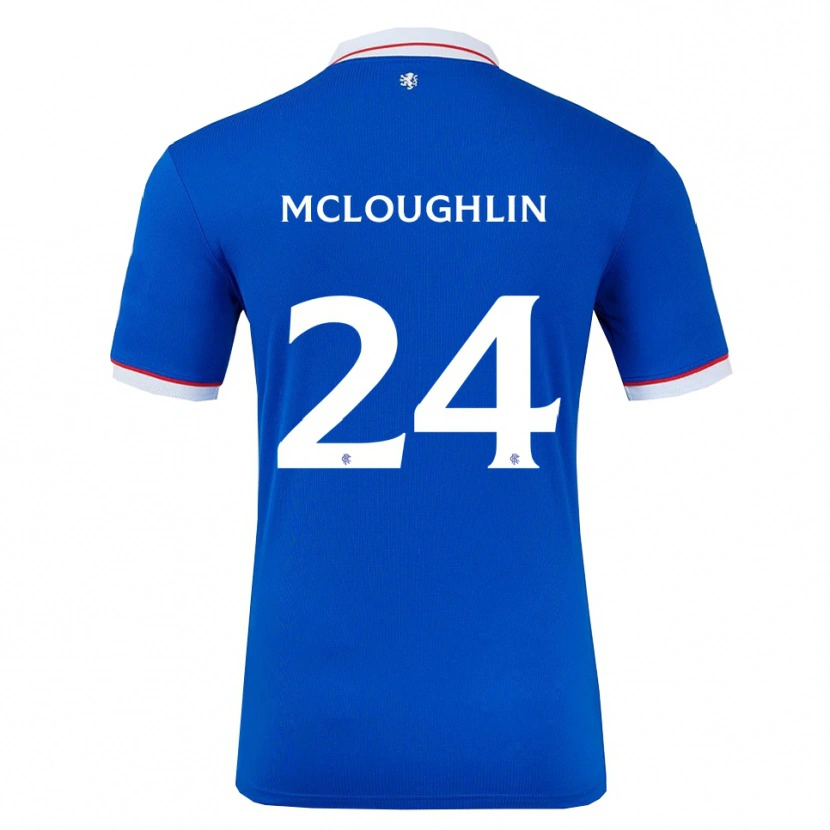 Danxen Kinderen Olivia Mcloughlin #24 Blauw Wit Thuisshirt Thuistenue 2025/26 T-Shirt