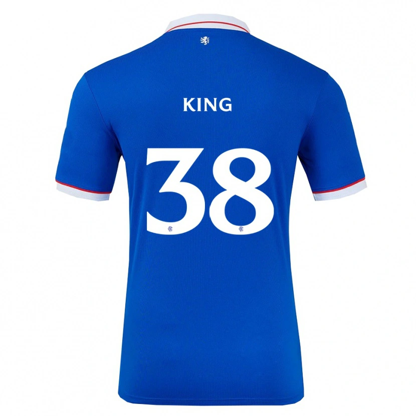 Danxen Kinderen Leon King #38 Blauw Wit Thuisshirt Thuistenue 2025/26 T-Shirt