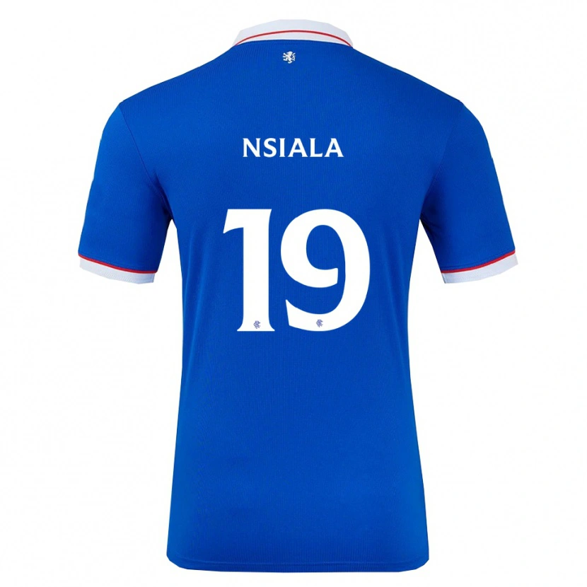 Danxen Kinderen Clinton Nsiala #19 Blauw Wit Thuisshirt Thuistenue 2025/26 T-Shirt