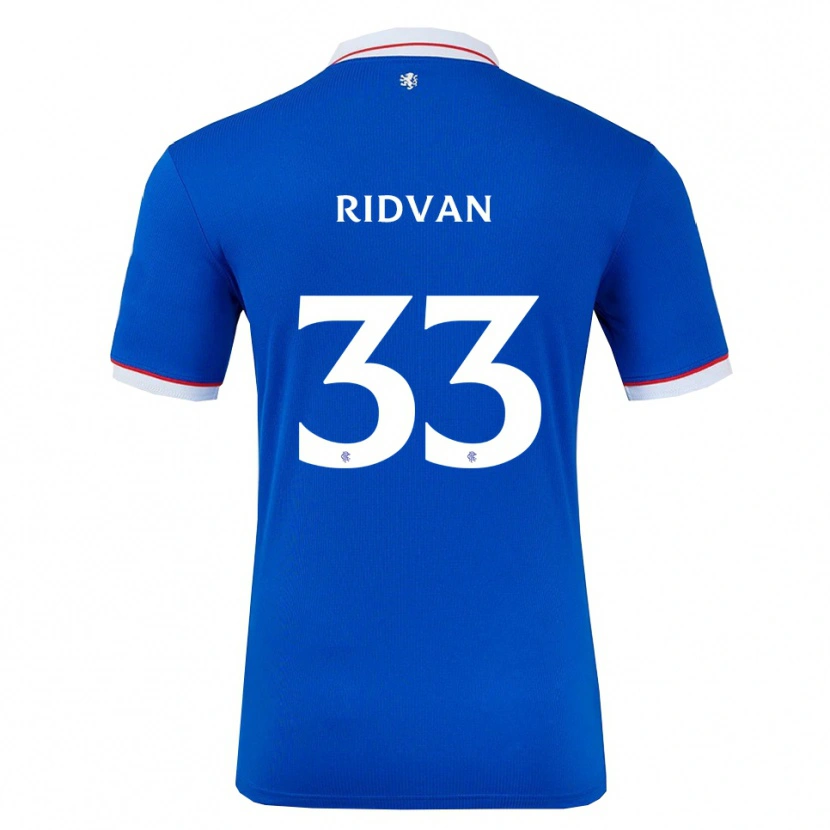 Danxen Kinderen Rıdvan Yılmaz #33 Blauw Wit Thuisshirt Thuistenue 2025/26 T-Shirt