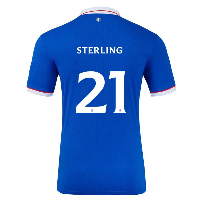 Danxen Kinderen Dujon Sterling #21 Blauw Wit Thuisshirt Thuistenue 2025/26 T-Shirt