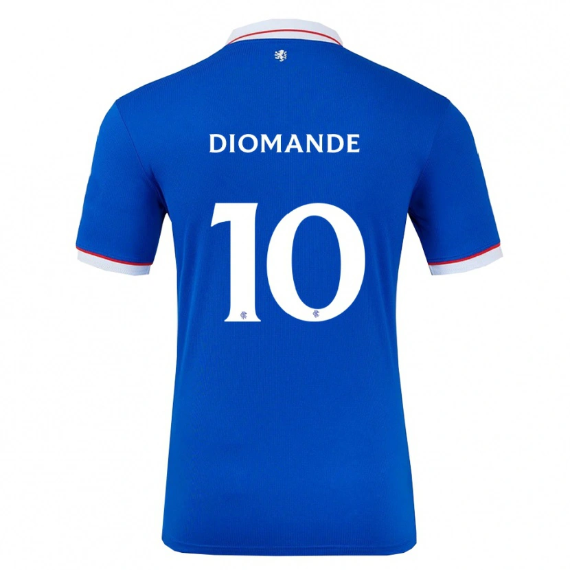 Danxen Kinderen Mohamed Diomandé #10 Blauw Wit Thuisshirt Thuistenue 2025/26 T-Shirt