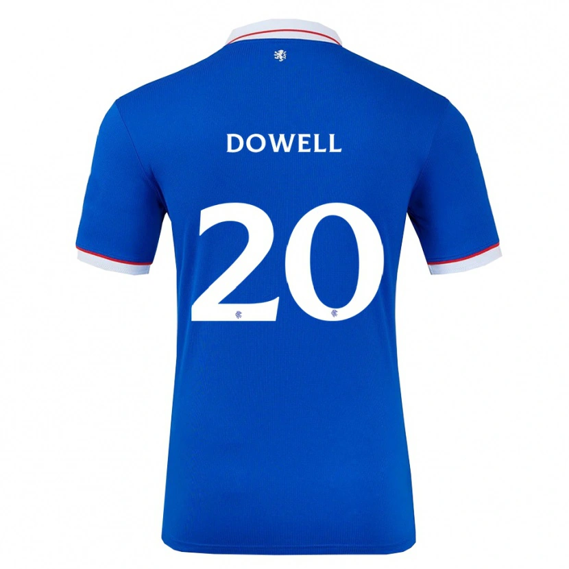 Danxen Kinderen Kieran Dowell #20 Blauw Wit Thuisshirt Thuistenue 2025/26 T-Shirt