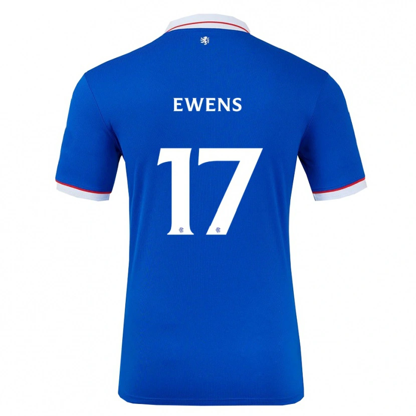 Danxen Kinderen Sarah Ewens #17 Blauw Wit Thuisshirt Thuistenue 2025/26 T-Shirt