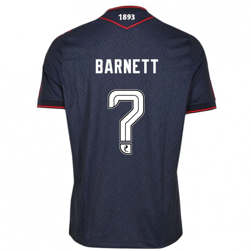 Danxen Kinderen Alex Barnett #0 Marine Wit Thuisshirt Thuistenue 2025/26 T-Shirt