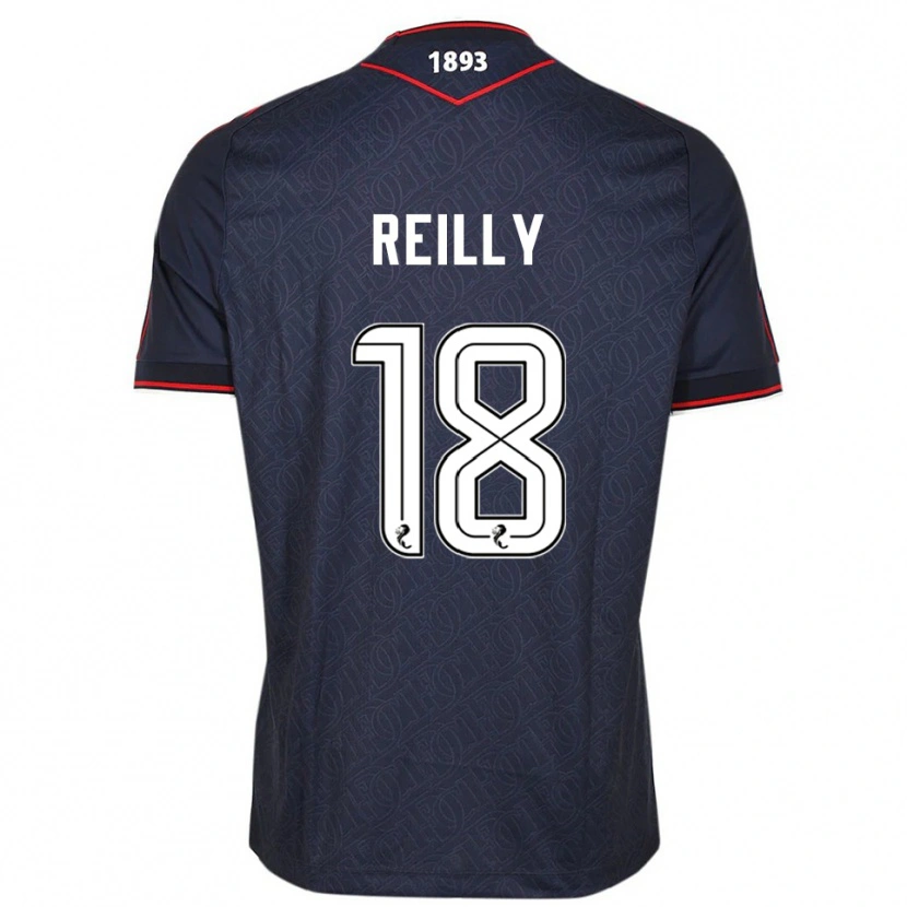 Danxen Kinderen Charlie Reilly #18 Marine Wit Thuisshirt Thuistenue 2025/26 T-Shirt