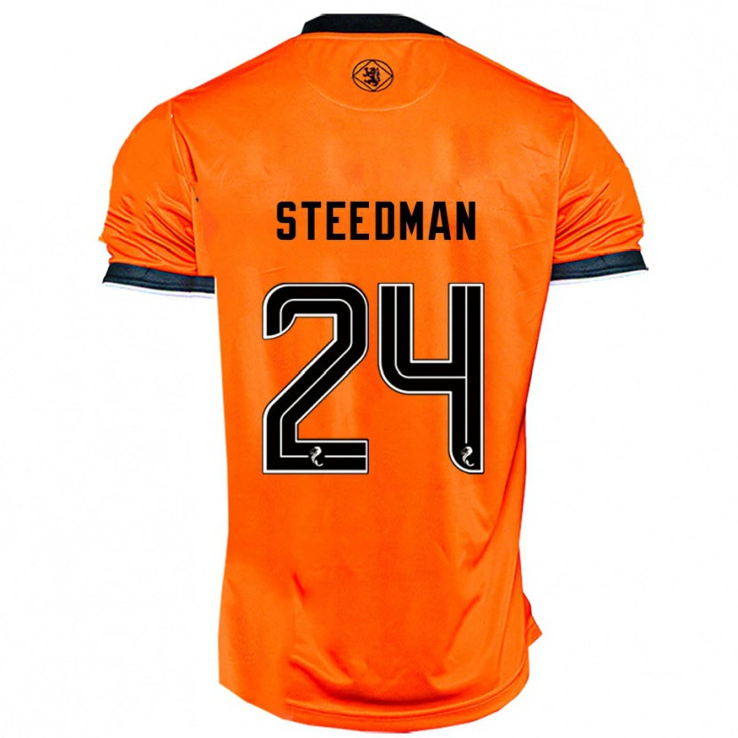 Danxen Kinderen Laura Steedman #24 Oranje Zwart Thuisshirt Thuistenue 2025/26 T-Shirt