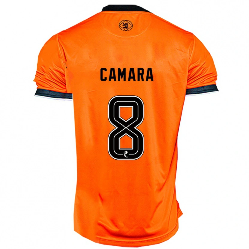Danxen Kinderen Panutche Camara #8 Oranje Zwart Thuisshirt Thuistenue 2025/26 T-Shirt