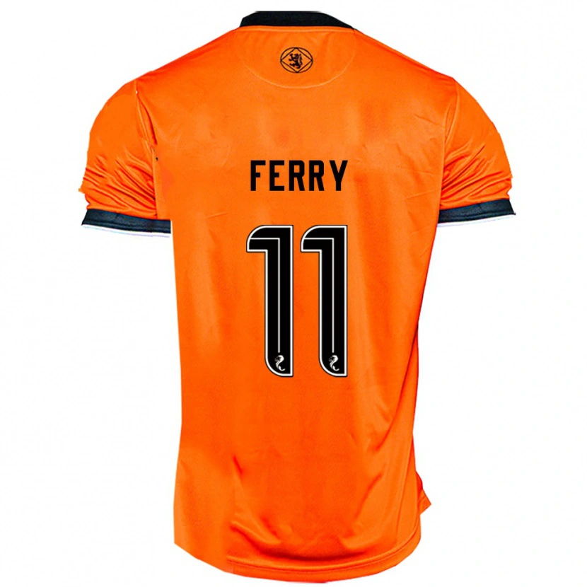 Danxen Kinderen Will Ferry #11 Oranje Zwart Thuisshirt Thuistenue 2025/26 T-Shirt