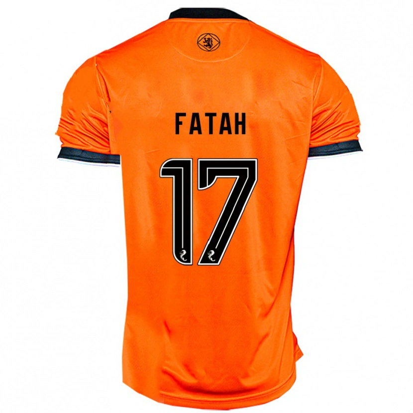 Danxen Kinderen Amar Fatah #17 Oranje Zwart Thuisshirt Thuistenue 2025/26 T-Shirt