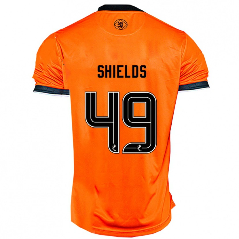 Danxen Kinderen Conal Shields #49 Oranje Zwart Thuisshirt Thuistenue 2025/26 T-Shirt