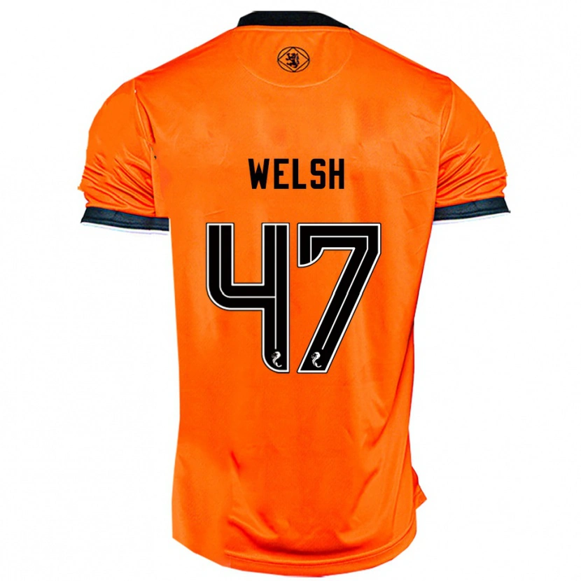 Danxen Kinderen Harry Welsh #47 Oranje Zwart Thuisshirt Thuistenue 2025/26 T-Shirt