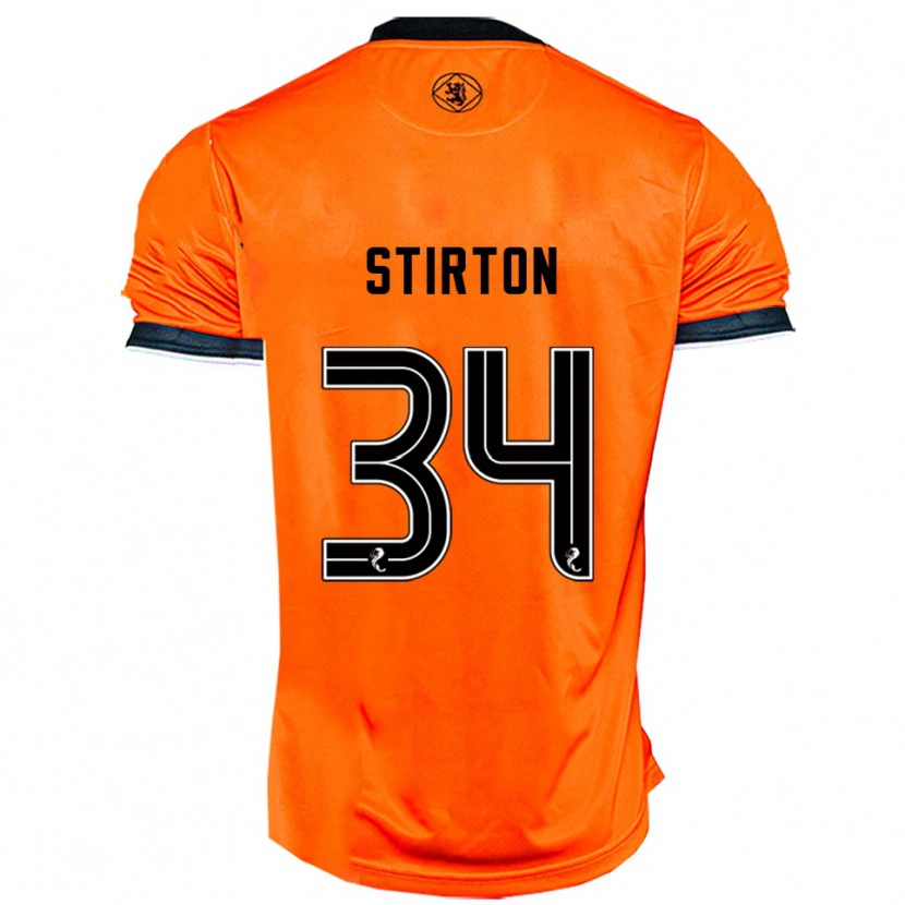 Danxen Kinderen Owen Stirton #34 Oranje Zwart Thuisshirt Thuistenue 2025/26 T-Shirt