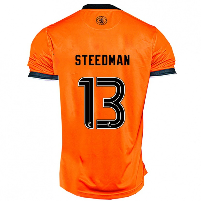 Danxen Kinderen Morgan Steedman #13 Oranje Zwart Thuisshirt Thuistenue 2025/26 T-Shirt