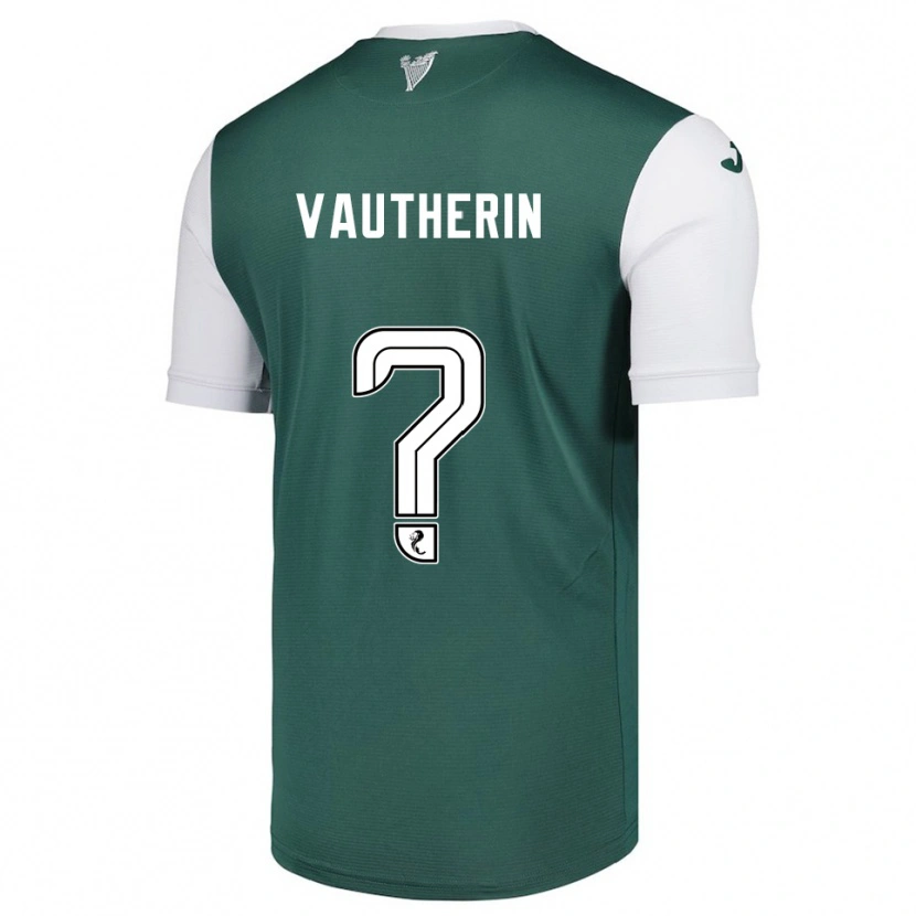Danxen Kinderen Sam Vautherin #0 Groen Wit Thuisshirt Thuistenue 2025/26 T-Shirt