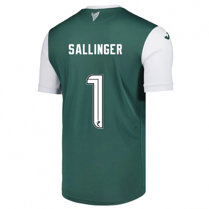 Danxen Kinderen Raphael Sallinger #1 Groen Wit Thuisshirt Thuistenue 2025/26 T-Shirt