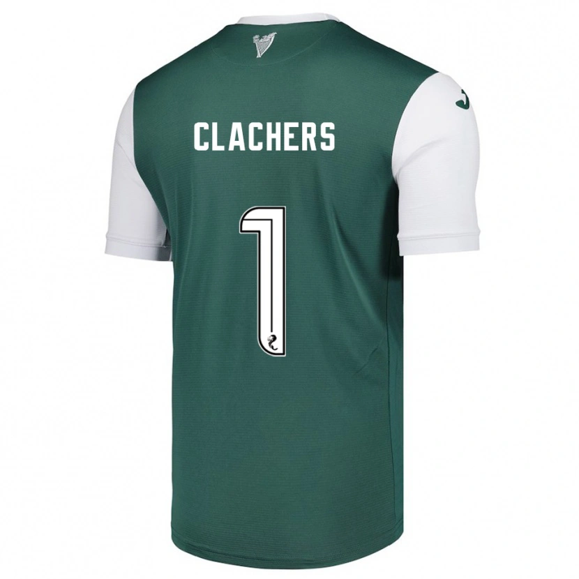 Danxen Kinderen Erin Clachers #1 Groen Wit Thuisshirt Thuistenue 2025/26 T-Shirt