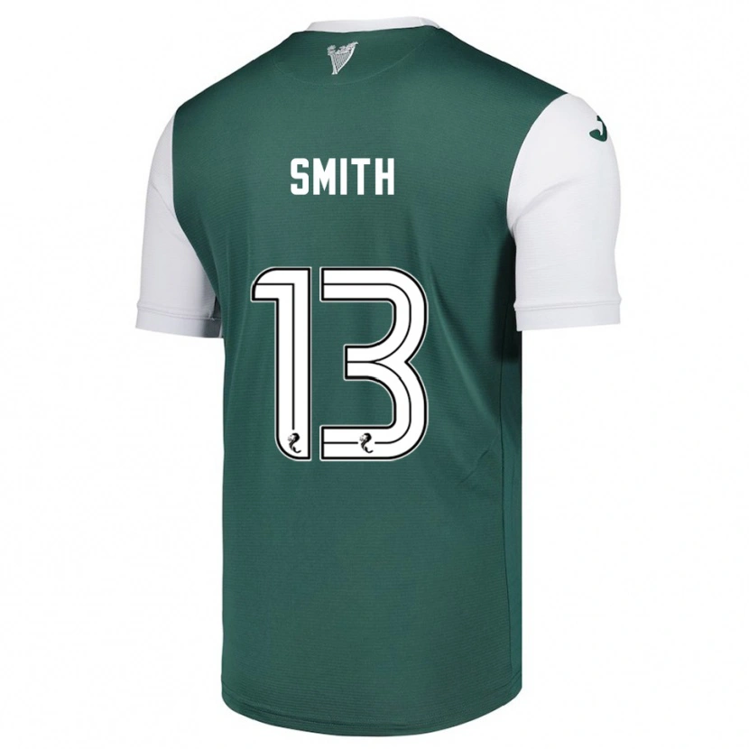 Danxen Kinderen Jordan Smith #13 Groen Wit Thuisshirt Thuistenue 2025/26 T-Shirt