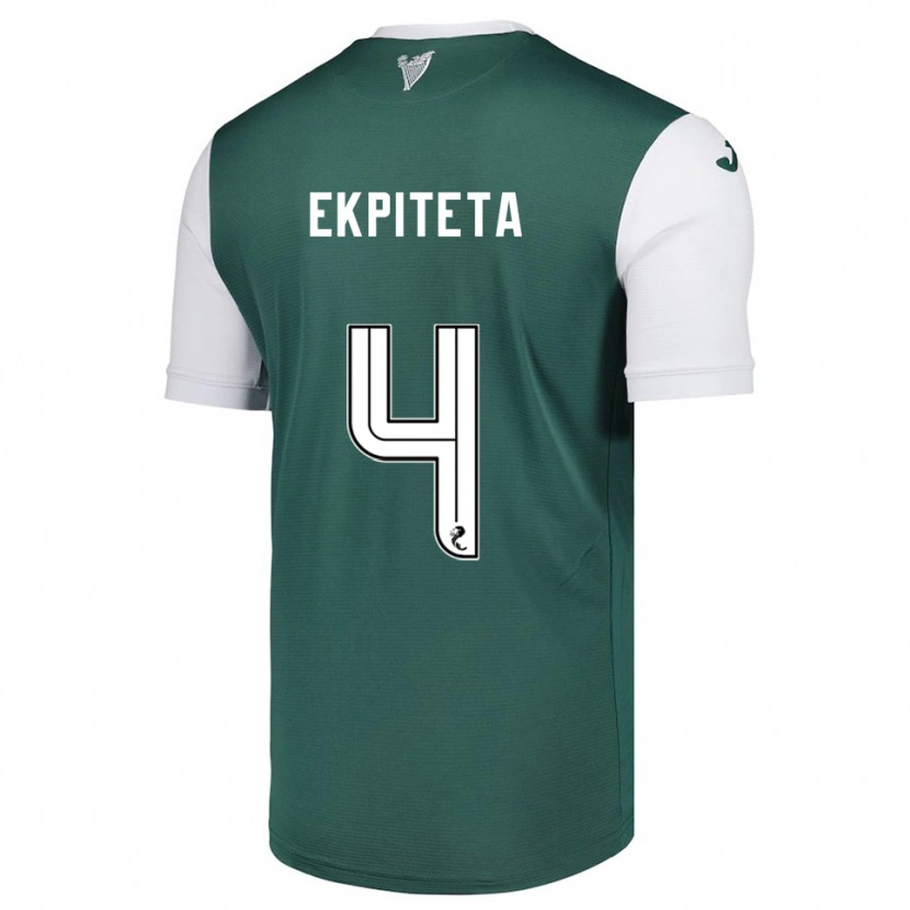 Danxen Kinderen Marvin Ekpiteta #4 Groen Wit Thuisshirt Thuistenue 2025/26 T-Shirt