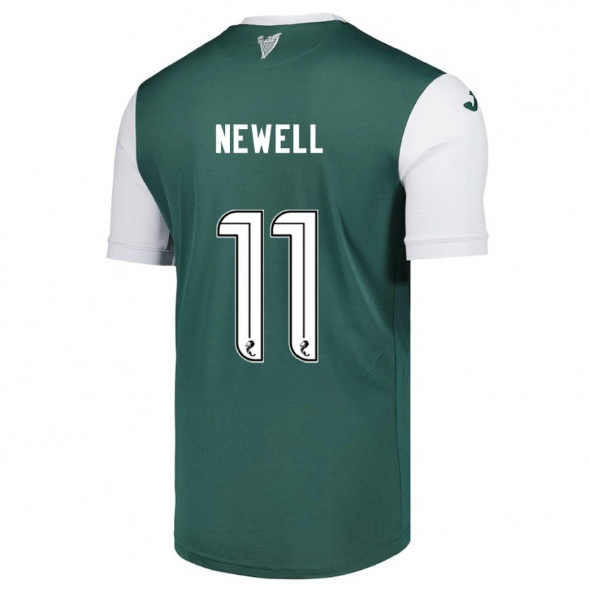 Danxen Kinderen Joe Newell #11 Groen Wit Thuisshirt Thuistenue 2025/26 T-Shirt