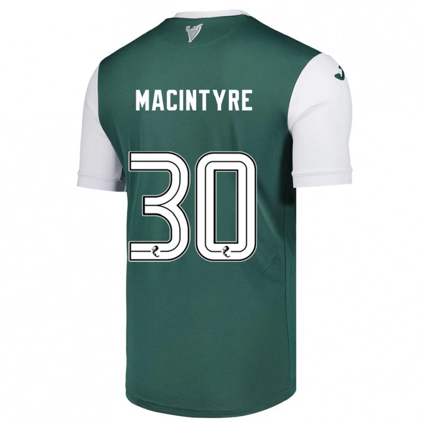 Danxen Kinderen Jacob Macintyre #30 Groen Wit Thuisshirt Thuistenue 2025/26 T-Shirt