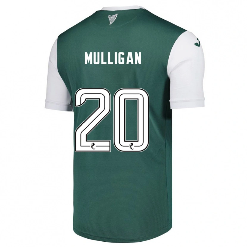 Danxen Kinderen Josh Mulligan #20 Groen Wit Thuisshirt Thuistenue 2025/26 T-Shirt