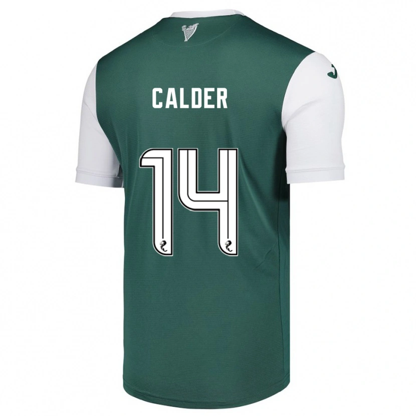 Danxen Kinderen Owen Calder #14 Groen Wit Thuisshirt Thuistenue 2025/26 T-Shirt