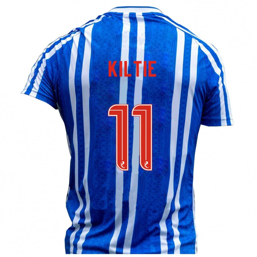 Danxen Kinderen Greg Kiltie #11 Blauw Wit Thuisshirt Thuistenue 2025/26 T-Shirt