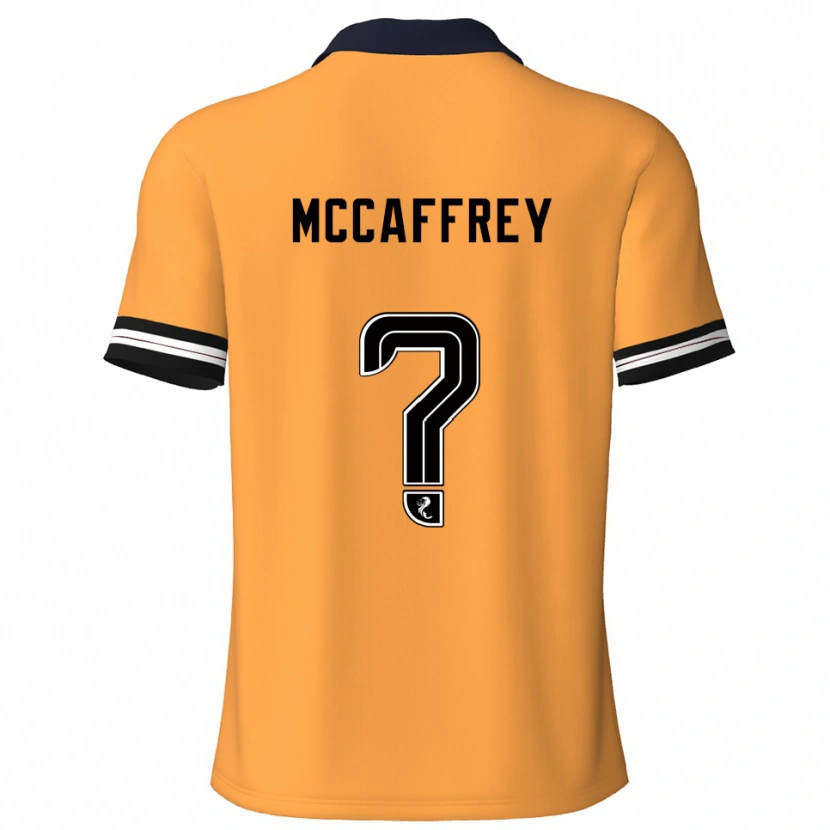 Danxen Kinderen Matthew Mccaffrey #0 Geel Zwart Thuisshirt Thuistenue 2025/26 T-Shirt