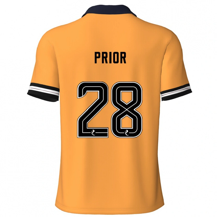 Danxen Kinderen Jérôme Prior #28 Geel Zwart Thuisshirt Thuistenue 2025/26 T-Shirt