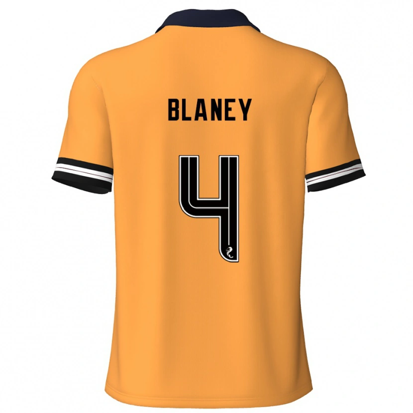Danxen Kinderen Shane Blaney #4 Geel Zwart Thuisshirt Thuistenue 2025/26 T-Shirt