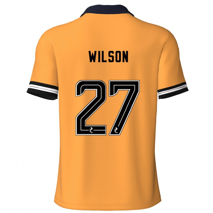 Danxen Kinderen Danny Wilson #27 Geel Zwart Thuisshirt Thuistenue 2025/26 T-Shirt