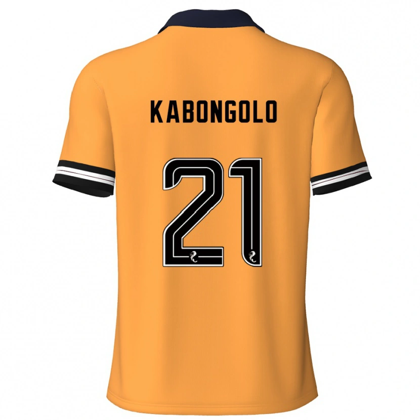 Danxen Kinderen Brooklyn Kabongolo #21 Geel Zwart Thuisshirt Thuistenue 2025/26 T-Shirt