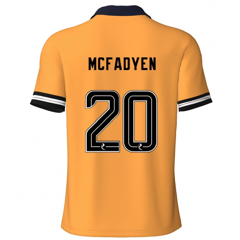 Danxen Kinderen Emma Mcfadyen #20 Geel Zwart Thuisshirt Thuistenue 2025/26 T-Shirt