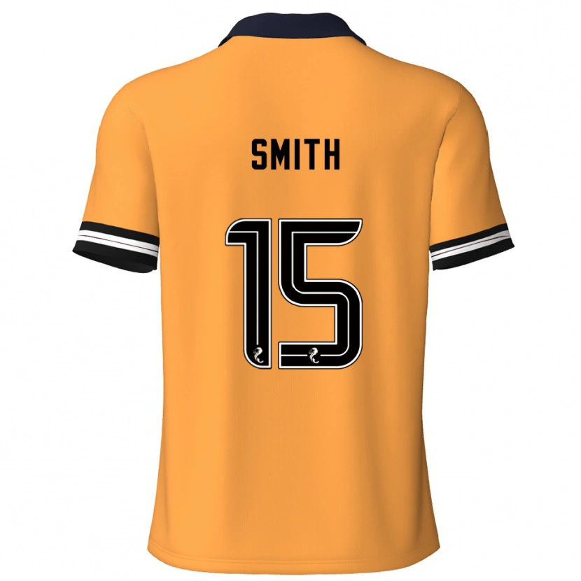 Danxen Kinderen Lewis Smith #15 Geel Zwart Thuisshirt Thuistenue 2025/26 T-Shirt