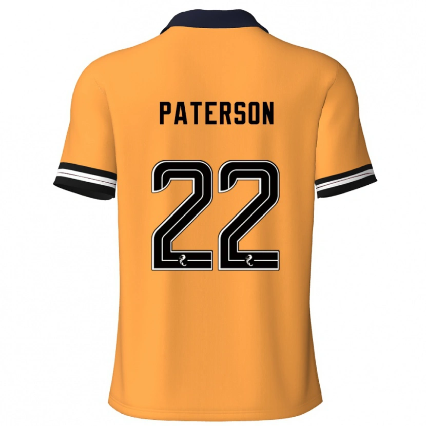 Danxen Kinderen Maura Paterson #22 Geel Zwart Thuisshirt Thuistenue 2025/26 T-Shirt