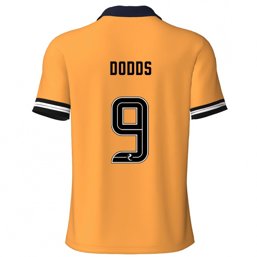 Danxen Kinderen Jen Dodds #9 Geel Zwart Thuisshirt Thuistenue 2025/26 T-Shirt