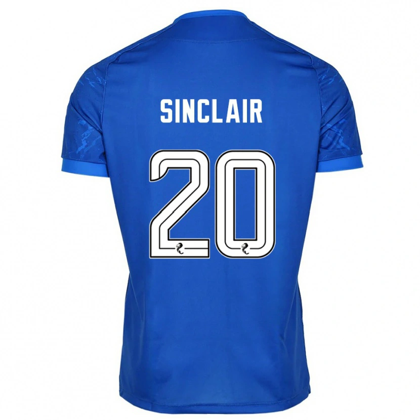 Danxen Kinderen Ross Sinclair #20 Blauw Wit Thuisshirt Thuistenue 2025/26 T-Shirt