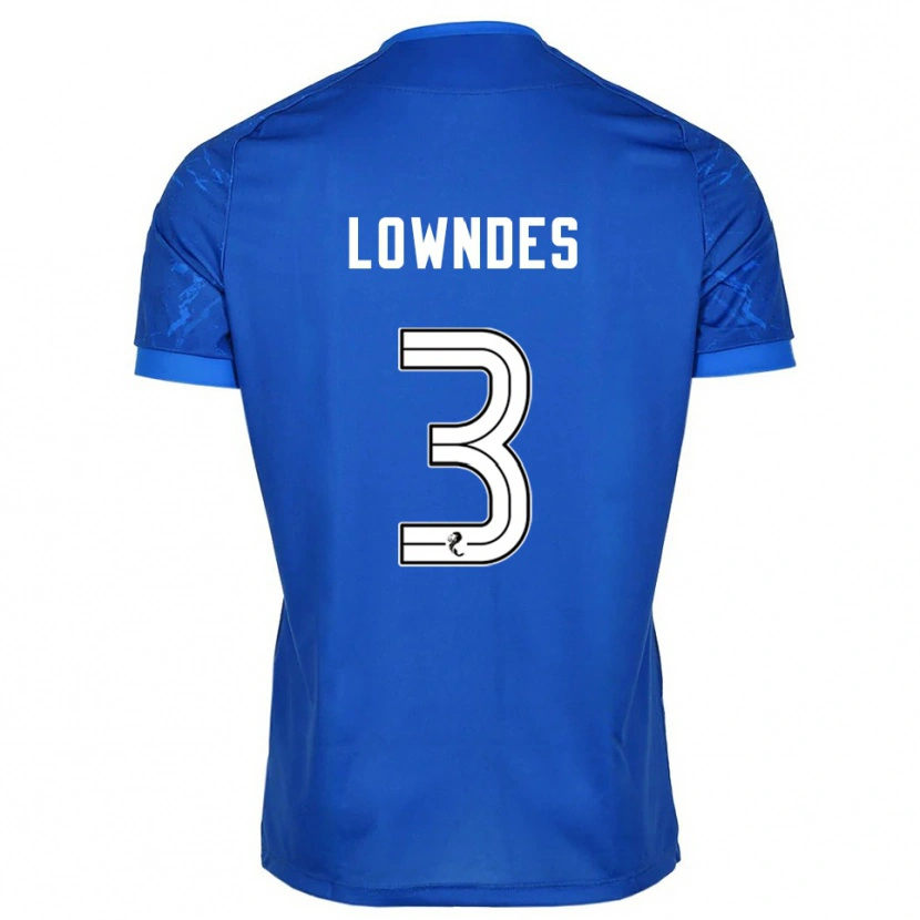 Danxen Kinderen Thomas Lowndes #3 Blauw Wit Thuisshirt Thuistenue 2025/26 T-Shirt